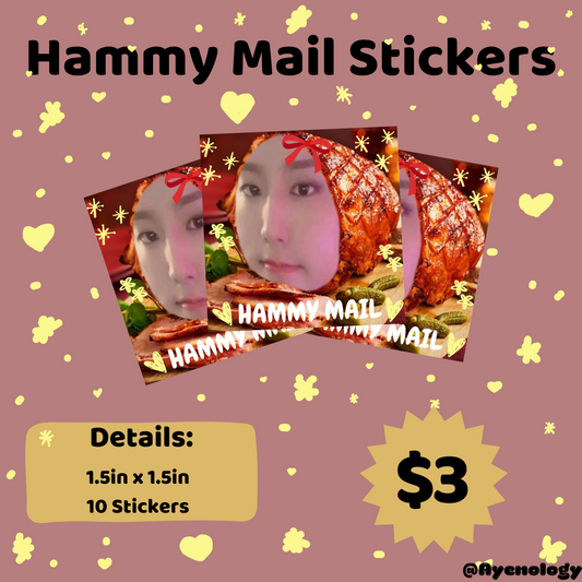 Hammy Mail Stickers - [Ayenology]