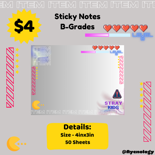 (B-Grades) ITEM Sticky Notes - [Ayenology]